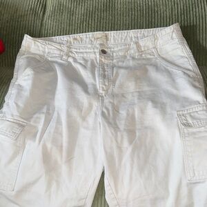 White Cargo jeans